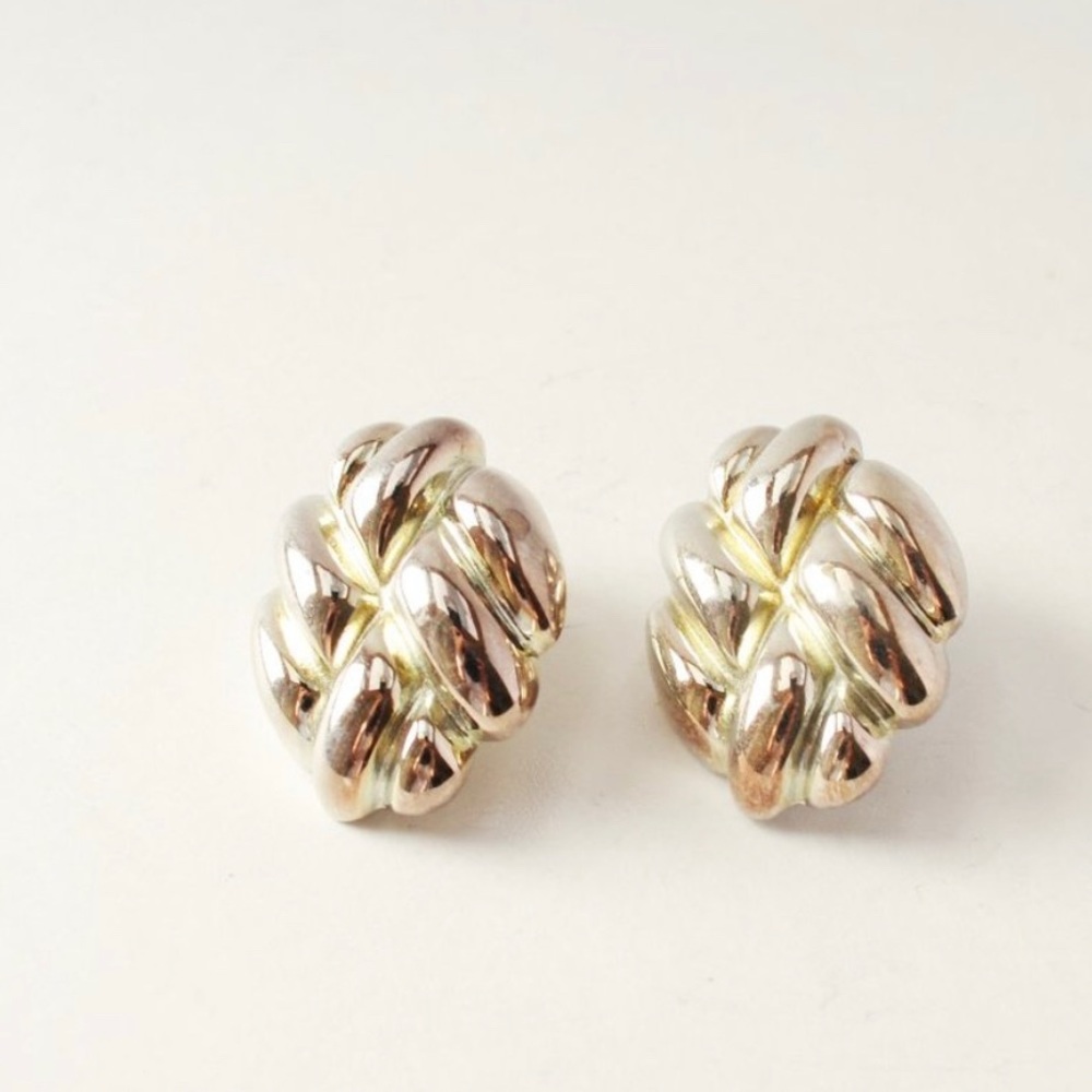 Vintage Givenchy Silver Clip Earrings